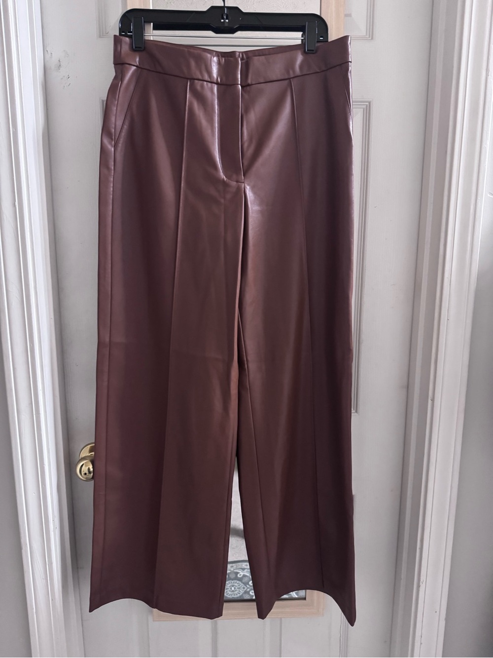 Nine West Wide-Leg Faux Leather Pants